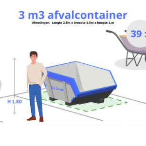 3 m³ container