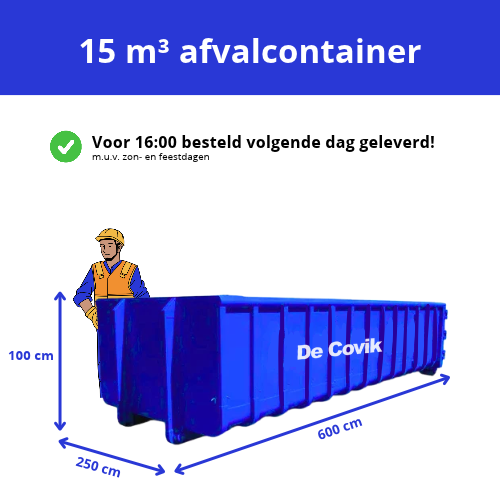 15 m³ container - Afbeelding 2